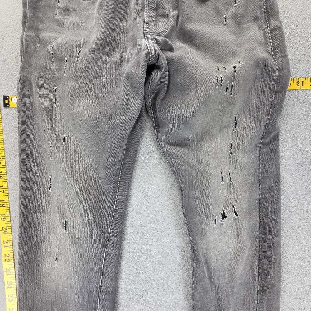 G-Star RAW Jeans Mens 28x30 Gray Revend Skinny Distressed Zip Fly Denim - Picture 13 of 16